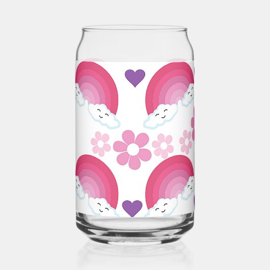 虹と雲 ガラス缶 (正面)