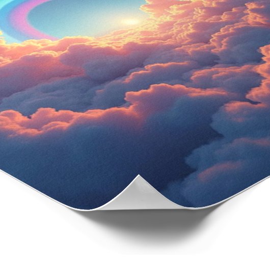 虹と雲 ポスター (角)