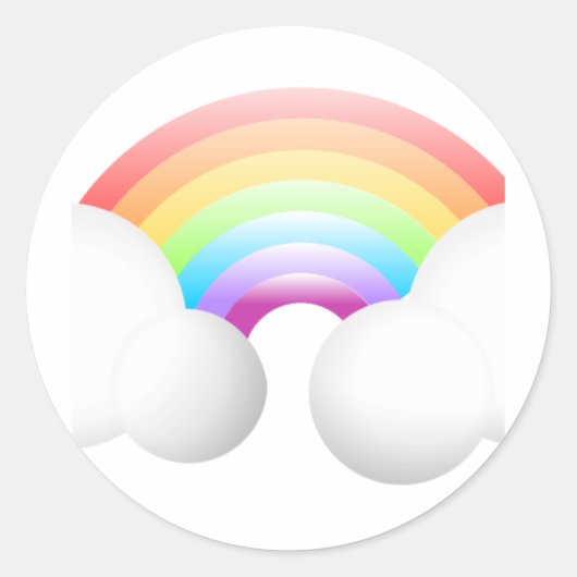 虹と雲 ラウンドシール (正面)