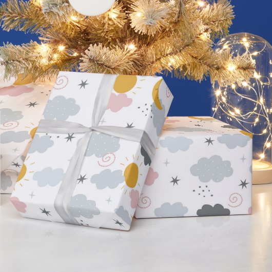 虹と雲 ラッピングペーパー (クリスマス)