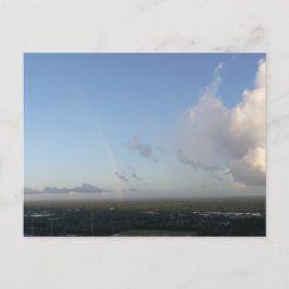 虹と雲、空中表示ブルースカイ背景 ポストカード