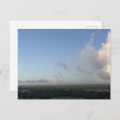 虹と雲、空中表示ブルースカイ背景 ポストカード (正面/裏面)