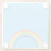 虹と青の空 ガラスコースター (裏面)