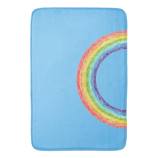 虹と青の空 バスマット (正面縦)