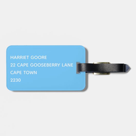 虹と青の空 ラゲッジタグ (裏面横)