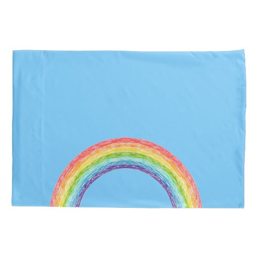 虹と青の空 枕カバー (裏面)