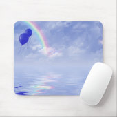 虹と青の風船 マウスパッド (マウス)