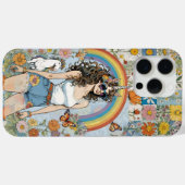 虹と馬のフローラで一角獣の少女 Case-Mate iPhoneケース (裏面 (横))