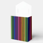 虹と黒のストライプ フェイバーボックス (オープン)