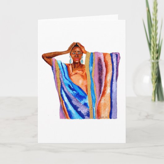 虹によっては挨拶状が夢を見ます カード (正面)