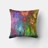 虹によっては芸術デザイナー枕が夢を見ます クッション (裏面)