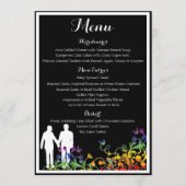 虹によっては陽気な結婚式夕食メニューが活気づきます メニュー (正面)