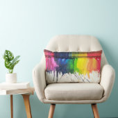 虹によって溶かされるクレヨンの芸術の投球のクッションの枕 ランバークッション (椅子)