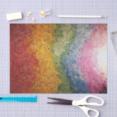 虹によって着色されるエネルギーは縞で飾ります 薄葉紙 (クラフト)