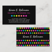 虹によって着色されるシックなインテリア・デザイナーデザイナー 名刺 (正面/裏面)