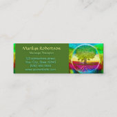 虹によって着色される木 スキニー名刺 (裏面)