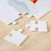 虹のある蝶 ジグソーパズル (側面)