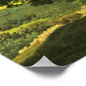 虹のある風景、有名な絵 ポスター (角)