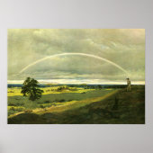 虹のある風景、有名な絵 ポスター (正面)