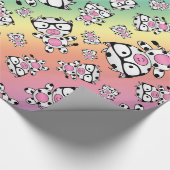 虹のおたく牛パターン ラッピングペーパー (角)