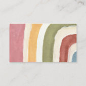 虹のおむつラッフルボホベイビーシャワーの下 エンクロージャーカード (裏面)