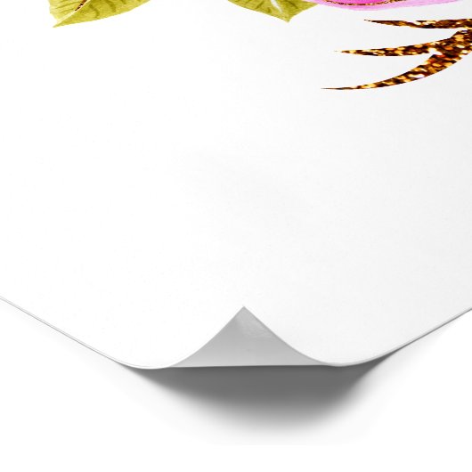 虹のかわいいおもしろいが角をピンで囲むユニコーンゲーム ポスター (角)