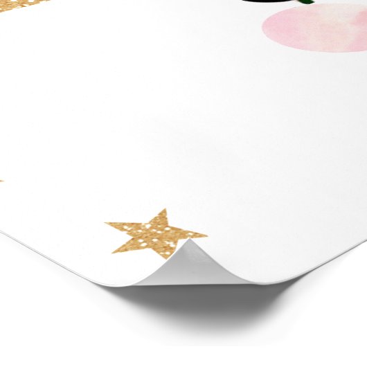 虹のかわいいおもしろいが角をピンで囲むユニコーンゲーム ポスター (角)