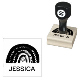 虹のかわいいキッズウォーターモダンカラー ラバースタンプ