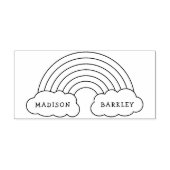 虹のかわいい子の名前ラバースタンプ ラバースタンプ (インプリント)