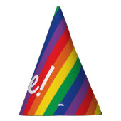 虹のかわいい子の誕生日パーティー パーティーハット (右)