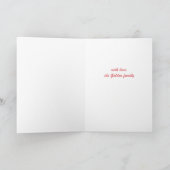 虹のかわいい手描きカラフルカスタム シーズンカード (内部)