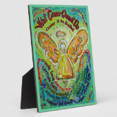 虹のがんはエンジェルアートの額絵画を切れない フォトプラーク (側面)