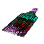 虹のきらきら光るなパターン カッティングボード (角)