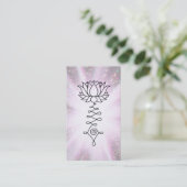 *~*虹のきらめきロータス霊気の癒し 名刺 (スタンド正面)