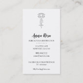 *~*虹のきらめきロータス霊気の癒し 名刺 (裏面)