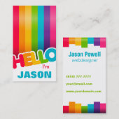 虹のこんにちは名刺 名刺 (正面/裏面)