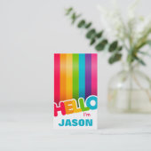 虹のこんにちは名刺 名刺 (スタンド正面)