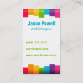 虹のこんにちは名刺 名刺 (裏面)