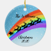 虹のそりファミリーツリー セラミックオーナメント (裏面)
