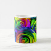 虹のばら色のマグ コーヒーマグカップ (中央)