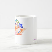 虹のばら色のマグ コーヒーマグカップ (中央)