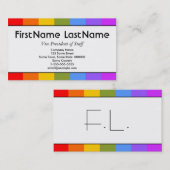 虹のような模様の名刺 名刺 (正面/裏面)