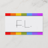 虹のような模様の名刺 名刺 (裏面)