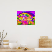 虹のような花 ポスター (キッチン)