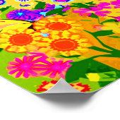 虹のような花 ポスター (角)