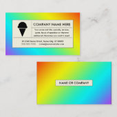 虹のアイスクリーム 名刺 (正面/裏面)
