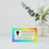 虹のアイスクリーム 名刺 (スタンド正面)