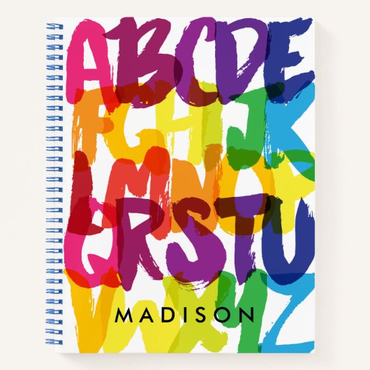 虹のアルファベット幼稚園 ノートブック (正面)