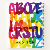 虹のアルファベット幼稚園 ノートブック (裏面)