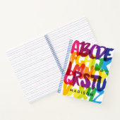 虹のアルファベット幼稚園 ノートブック (内部)